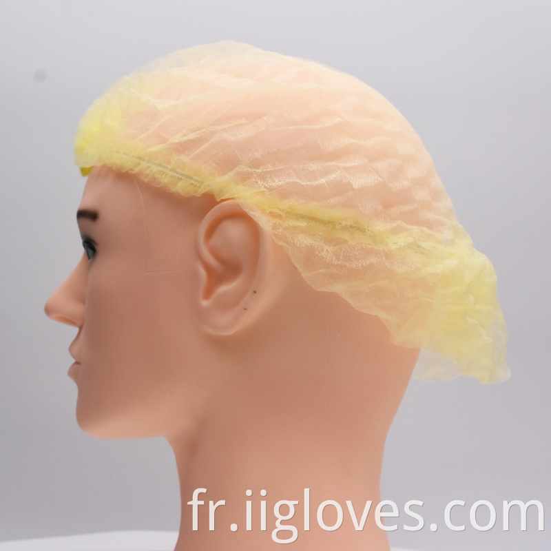 Couvercle de cheveux bande non tissée Coup de foule Cap de cheveux jetable Cap de cheveux Bouffant Bouffant Caps grossistes